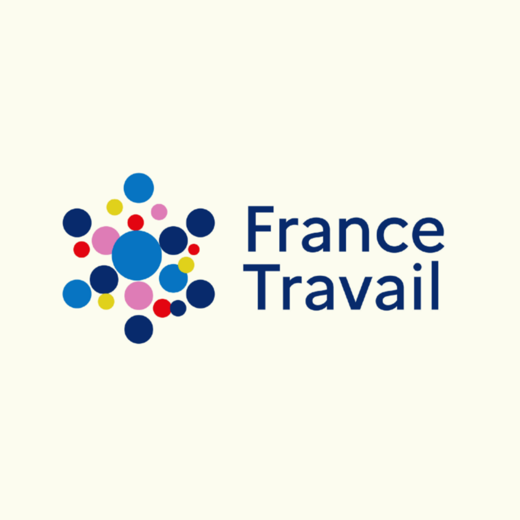 Logo officiel de France Travail, partenaire de l'association Big Impacts pour l'insertion et l'emploi.